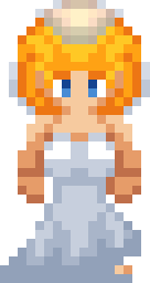 Ring Run bride character in a white dress